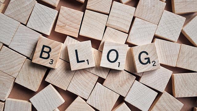 Blog Scrabble tiles