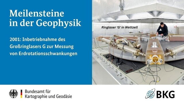 Linke Hälfte. Text wie im Beitrag - Rechte Hälfte: Apparatur des Ringlaser G in Wettzell