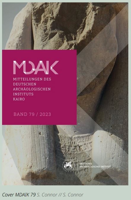 Cover der Mitteilungen des Deutschen Archäologischen Instituts Kairo, Band 79, 2023.